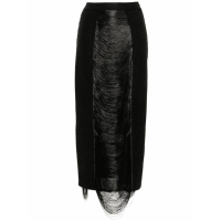 Alexander McQueen 'Fringe-Detail Panelled' Midi Rock für Damen