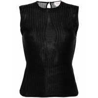 Alexander McQueen Women's 'Metallic-Threading' Tank Top