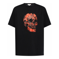 Alexander McQueen Men's 'Wax Flower Skull' T-Shirt