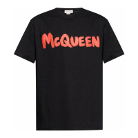 Alexander McQueen Men's 'Logo-Print' T-Shirt