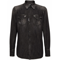 Dsquared2 Men's 'Long-Sleeve Washed' Denim Shirt