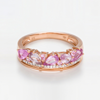 Diamanta Women's 'Pétalos De Flor' Ring