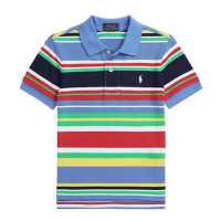 Polo Ralph Lauren 'Striped Cotton Mesh' Polohemd für Kleinkind & Kleiner Junge
