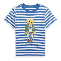 Polo Ralph Lauren 'Polo Bear Striped Cotton Jersey' T-Shirt für Kleinkind & Kleiner Junge