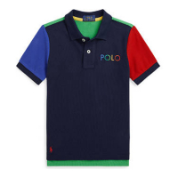 Polo Ralph Lauren Polo 'Color Blocked Ombré Logo Mesh' pour Enfant et petit garçon