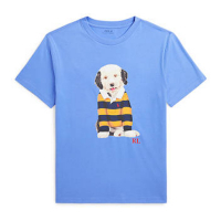 Polo Ralph Lauren 'Dog-Print Cotton Jersey' T-Shirt für großes Jungen