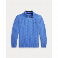 Ralph Lauren 'Cable-Knit Cotton Quarter-Zip' Pullover für Kleiner Jungen