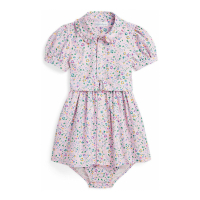 Polo Ralph Lauren Robe chemise 'Belted  Oxford' pour Bébés filles
