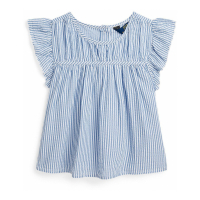 Polo Ralph Lauren Toddler & Little Girl's 'Striped  Seersucker' Sleeveless Top