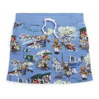 Polo Ralph Lauren Toddler & Little Girl's 'Polo Bear French Terry' Mini Skirt
