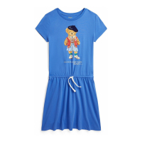 Polo Ralph Lauren 'Polo Bear' T-Shirt-Kleid für große Mädchen
