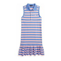 Polo Ralph Lauren 'Striped' Polo-Kleid für große Mädchen