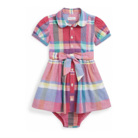Polo Ralph Lauren Robe chemise 'Madras' pour Bébés filles