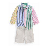 Polo Ralph Lauren 'Flex Abrasion' T-shirt & Shorts Set für Baby Jungen