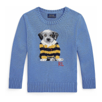 Polo Ralph Lauren 'Dog-Intarsia' Pullover für Kleinkind & Kleiner Junge