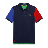 Polo Ralph Lauren 'Color-Blocked Ombre-Logo' Polohemd für großes Jungen