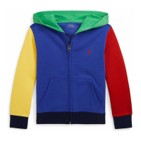 Polo Ralph Lauren 'Color-Blocked Ombre-Logo Zip' Kapuzenpullover für Kleinkind & Kleiner Junge