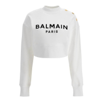 Balmain Sweatshirt 'Logo-Print' pour Femmes