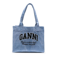 Ganni Women's 'Logo-Flocked' Tote Bag