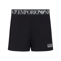 EA7 Emporio Armani Short en coton 'Logo-Waist' pour Femmes