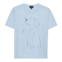 Emporio Armani Women's 'Dog-Sketch' T-Shirt