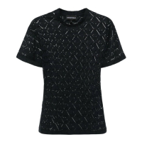 Emporio Armani 'Devoré Eagle-Pattern' T-Shirt für Damen