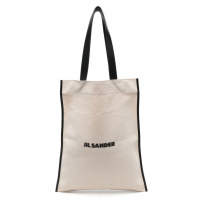 Jil Sander Sac à main shopping 'Flat Embroidered-Logo' pour Femmes