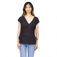 MICHAEL Michael Kors 'Short Sleeve V-Neck Side Ruched Blouse' für Damen