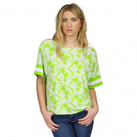 MICHAEL Michael Kors 'Print Border Boat Neck Top' für Damen