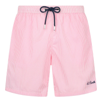 Mc2 Saint Barth Men's 'Seersucker Striped Patmos' Swimming Trunks