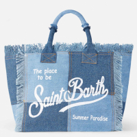 Mc2 Saint Barth Women's 'Denim Patch Vanity' Tote Bag