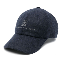 Brunello Cucinelli 'Embroidered-Logo' Baseballkappe für Herren