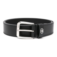 Gucci Ceinture 'Interlocking G-Plaque' pour Hommes