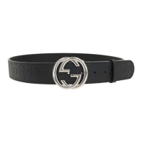 Gucci Ceinture 'Interlocking G-Buckle' pour Hommes