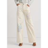 LAUREN Ralph Lauren Women's 'Floral High Rise Wide Leg' Jeans