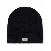 Dolce&Gabbana Men's 'Dg Essentials Logo-Patch' Beanie