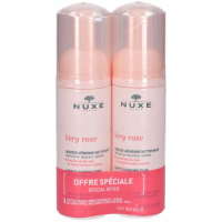 Nuxe Very Rose Duo Mousses Aériennes Nettoyantes - 150 ml, 2 Pièces