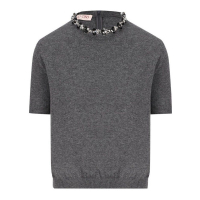 Valentino 'Embellished' Kurzarm Pullover für Damen