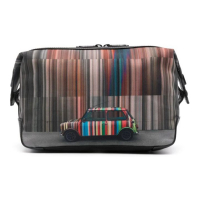 Paul Smith Men's 'Striped Photograph-Print' Toiletry Bag