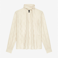 Givenchy Blouse à manches longues '4G With Lavallière' pour Femmes