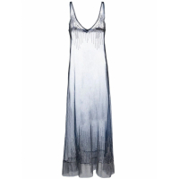 Paco Rabanne Robe maxi 'Stud-Detailed Sheer' pour Femmes