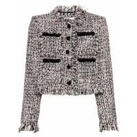 Self Portrait Veste 'Frayed Tweed' pour Femmes