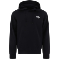 A.P.C. Men's 'Logo-Print Drawstring' Hoodie