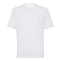 Brunello Cucinelli T-shirt 'Logo-Embroidered' pour Hommes