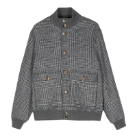 Brunello Cucinelli Blouson bomber 'Checked' pour Hommes