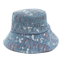 Lanvin Chapeau 'X Future Logo-Print Fisherman' pour Hommes