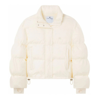 Courrèges Women's 'Logo-Embroidered Cropped' Puffer Jacket