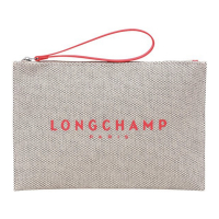 Longchamp Pochette 'Logo Printed Zipped' pour Femmes