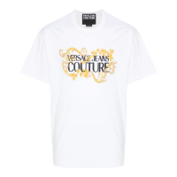 Versace Jeans Couture T-shirt 'Logo-Print' pour Hommes