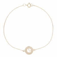 Or Éclat 'Lettre E' Armband für Damen